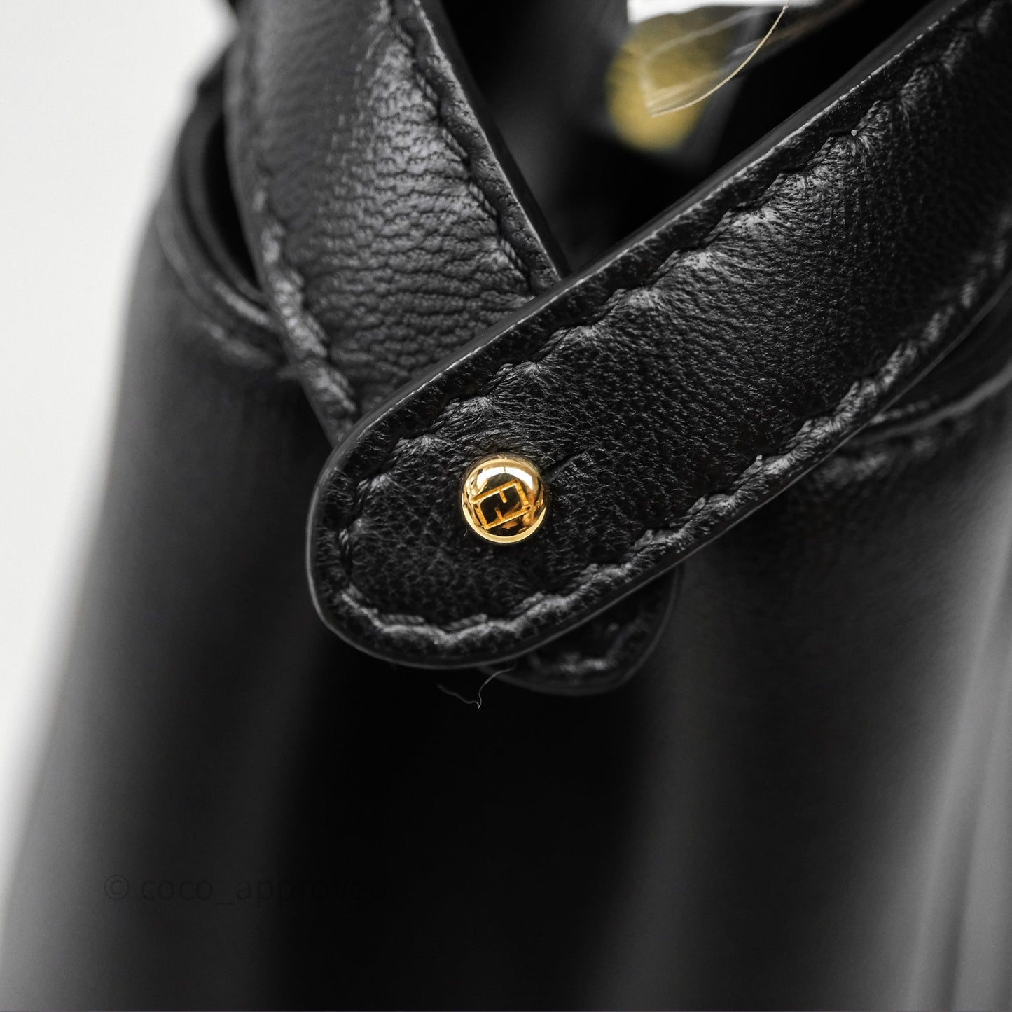 Fendi Nappa Mini Peekaboo Bag Black