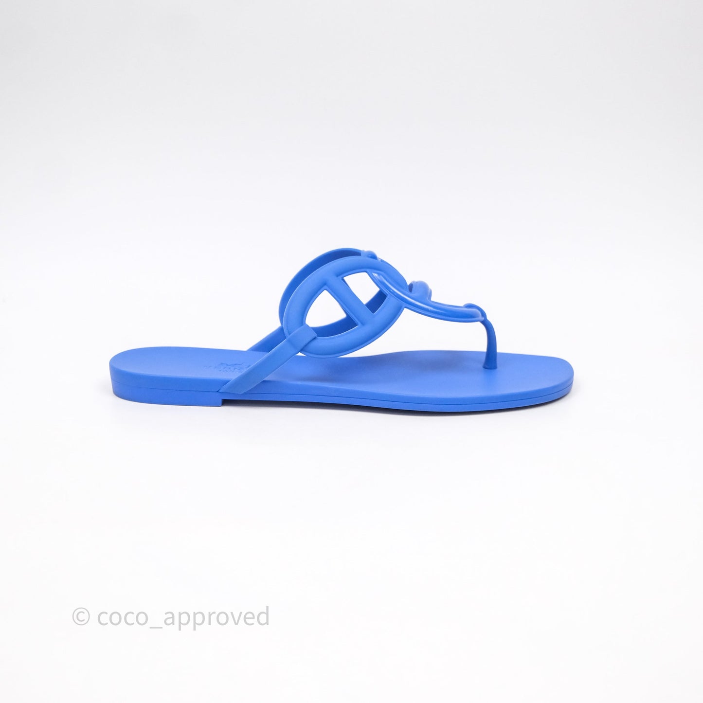 Hermès Egerie Sandal Pig Nose Slippers Sandals Blue Size 37