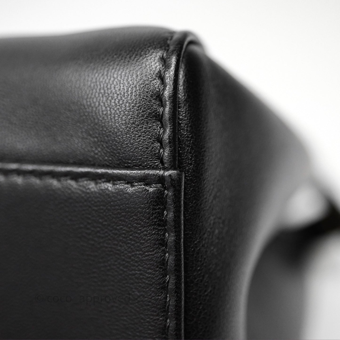 Fendi Nappa Mini Peekaboo Bag Black