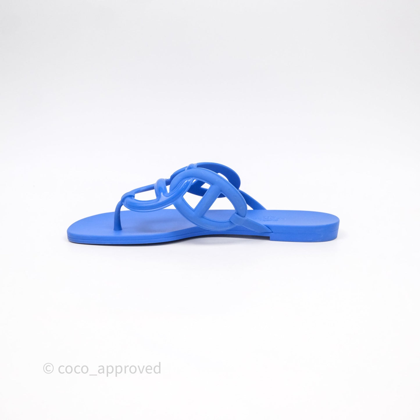 Hermès Egerie Sandal Pig Nose Slippers Sandals Blue Size 37