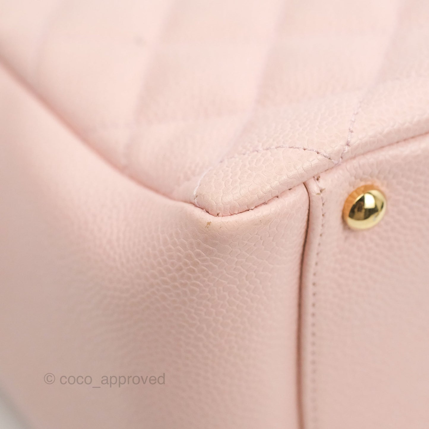Chanel PTT Petite Timeless Shopping Tote Bag Pink Caviar Gold Hardware