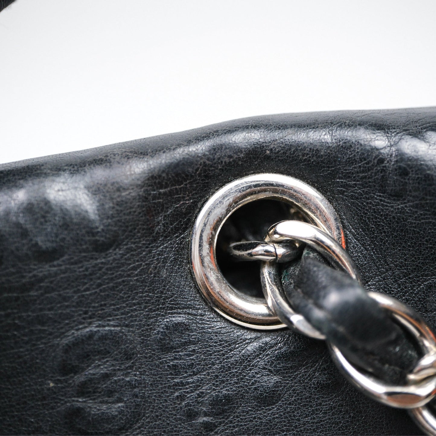 Chanel 228 Reissue Flap Quilted Black Calfskin Silver Hardware