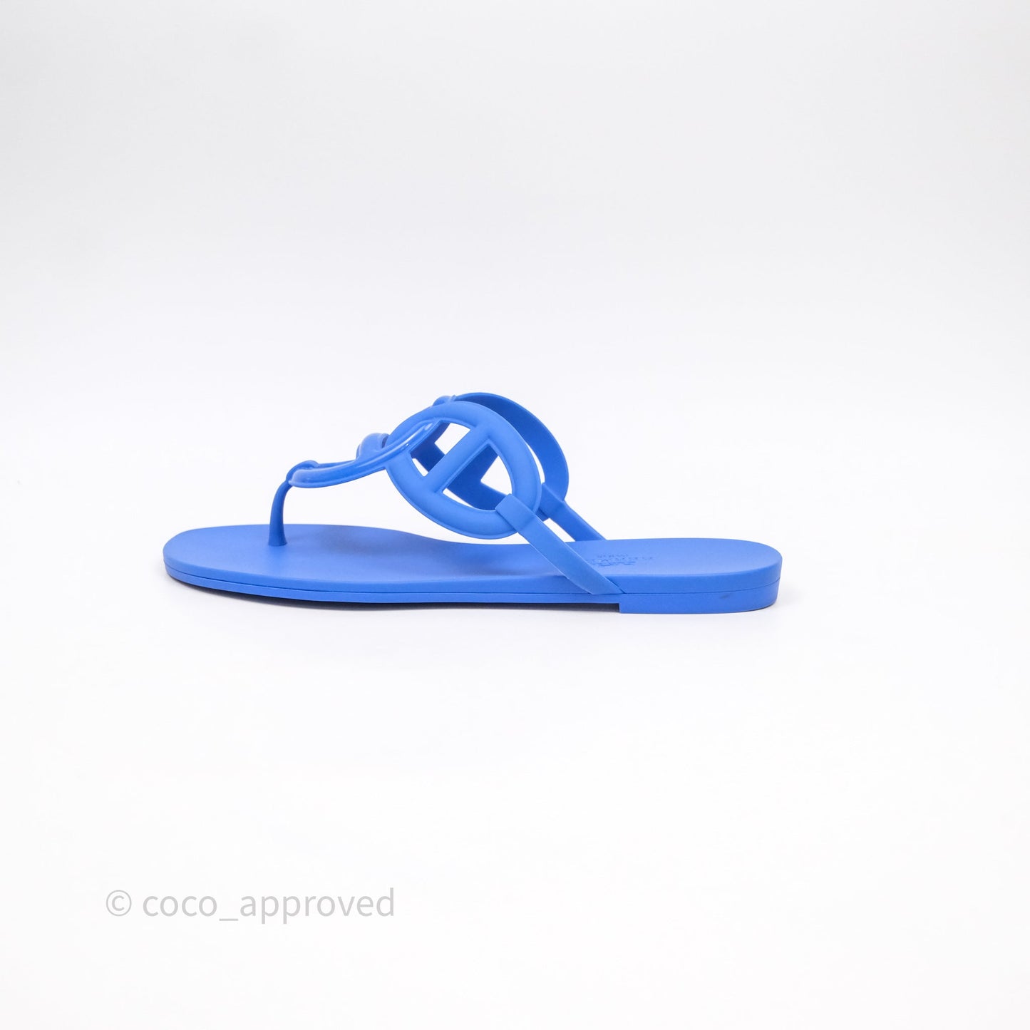 Hermès Egerie Sandal Pig Nose Slippers Sandals Blue Size 37