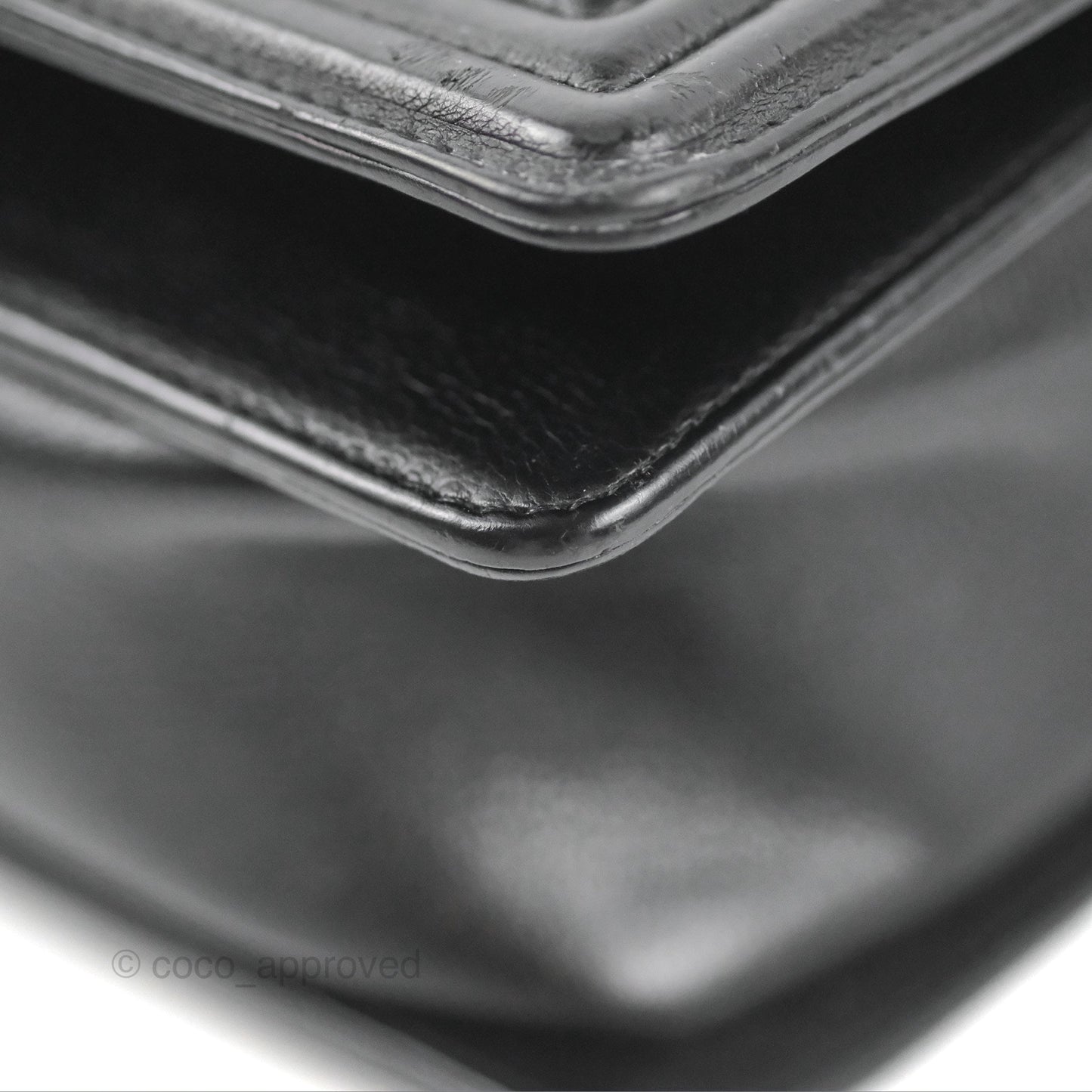 Chanel Quilted New Medium Boy Black Calfskin Ruthenium Hardware
