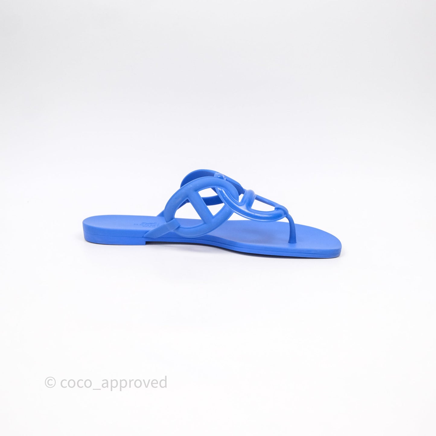 Hermès Egerie Sandal Pig Nose Slippers Sandals Blue Size 37