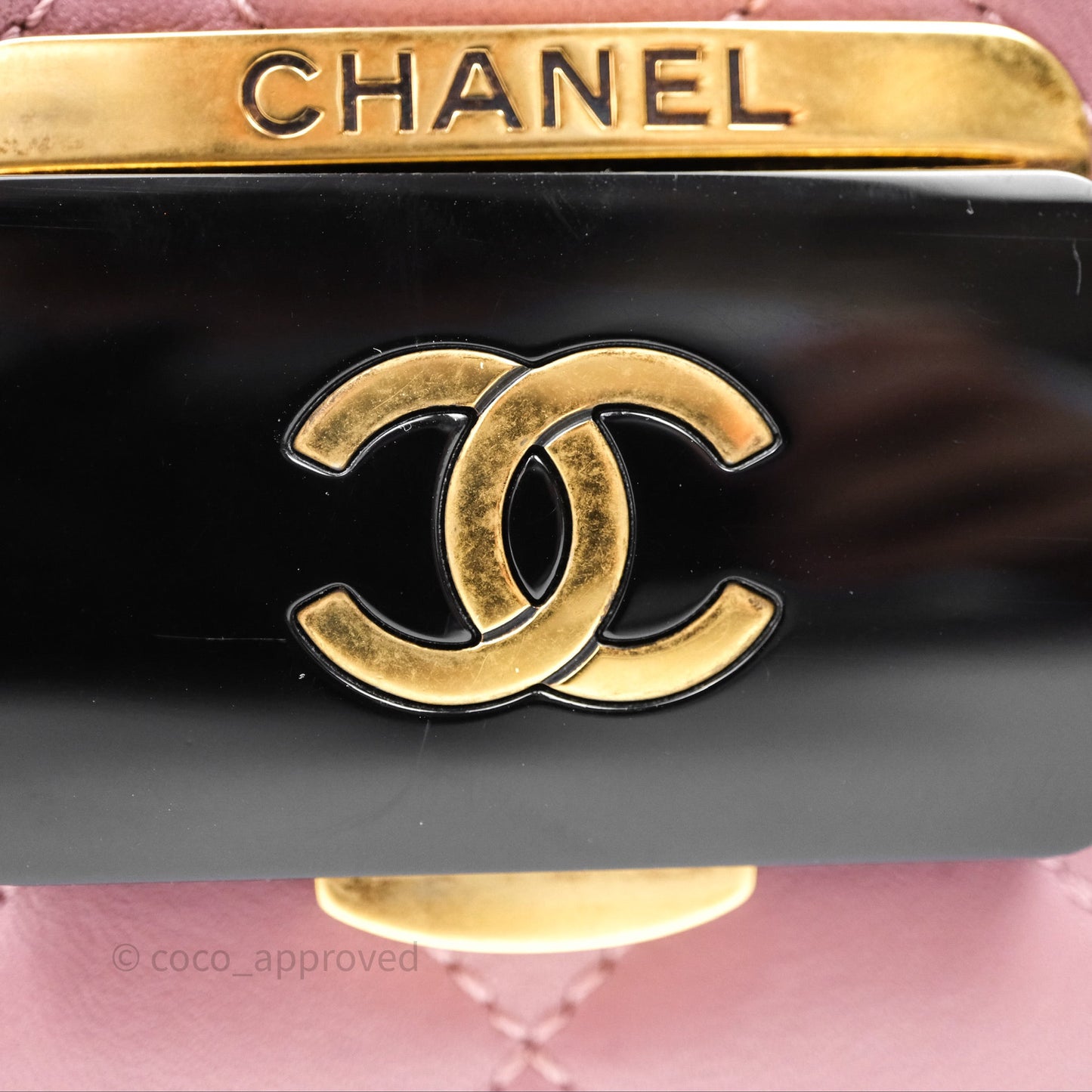 Chanel Beauty Lock Flap Bag Purple Aged Gold Hardware