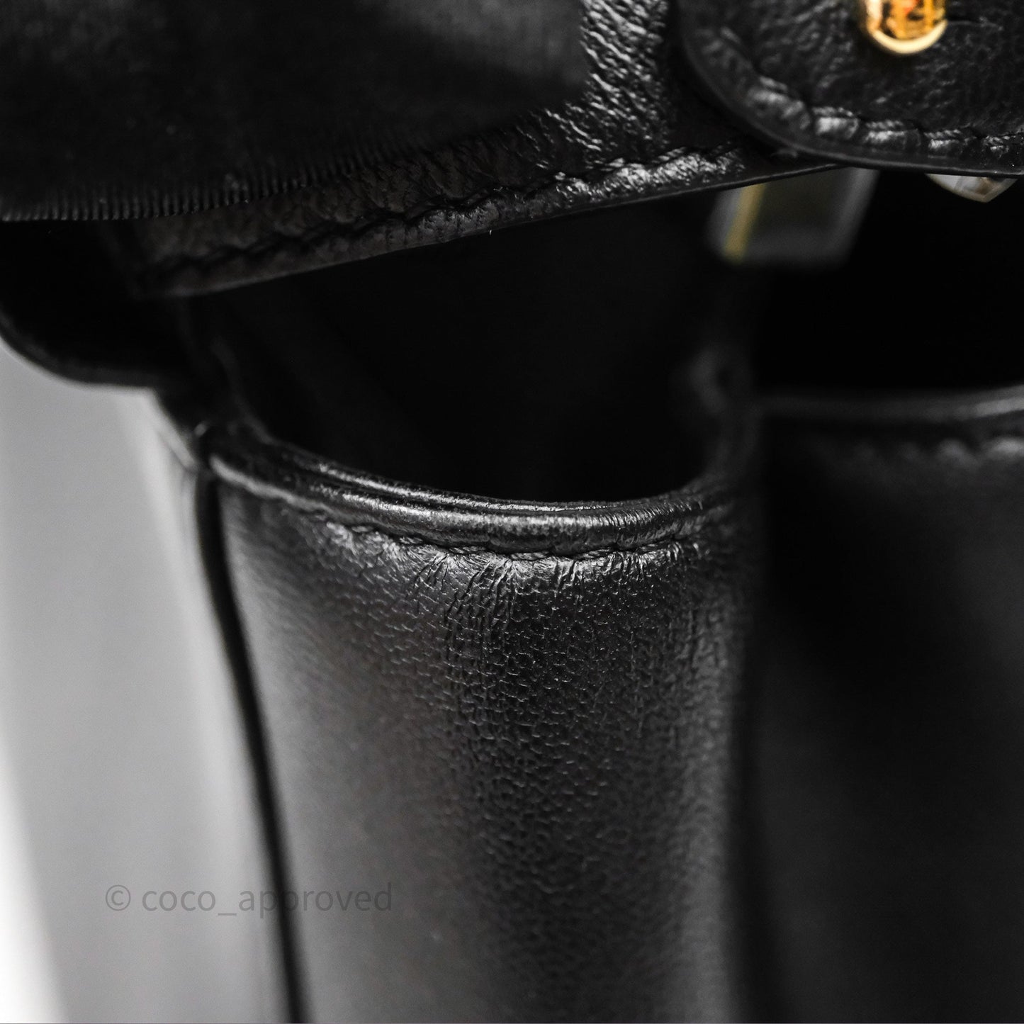 Fendi Nappa Mini Peekaboo Bag Black
