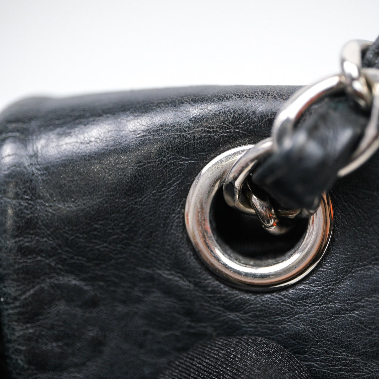 Chanel 228 Reissue Flap Quilted Black Calfskin Silver Hardware