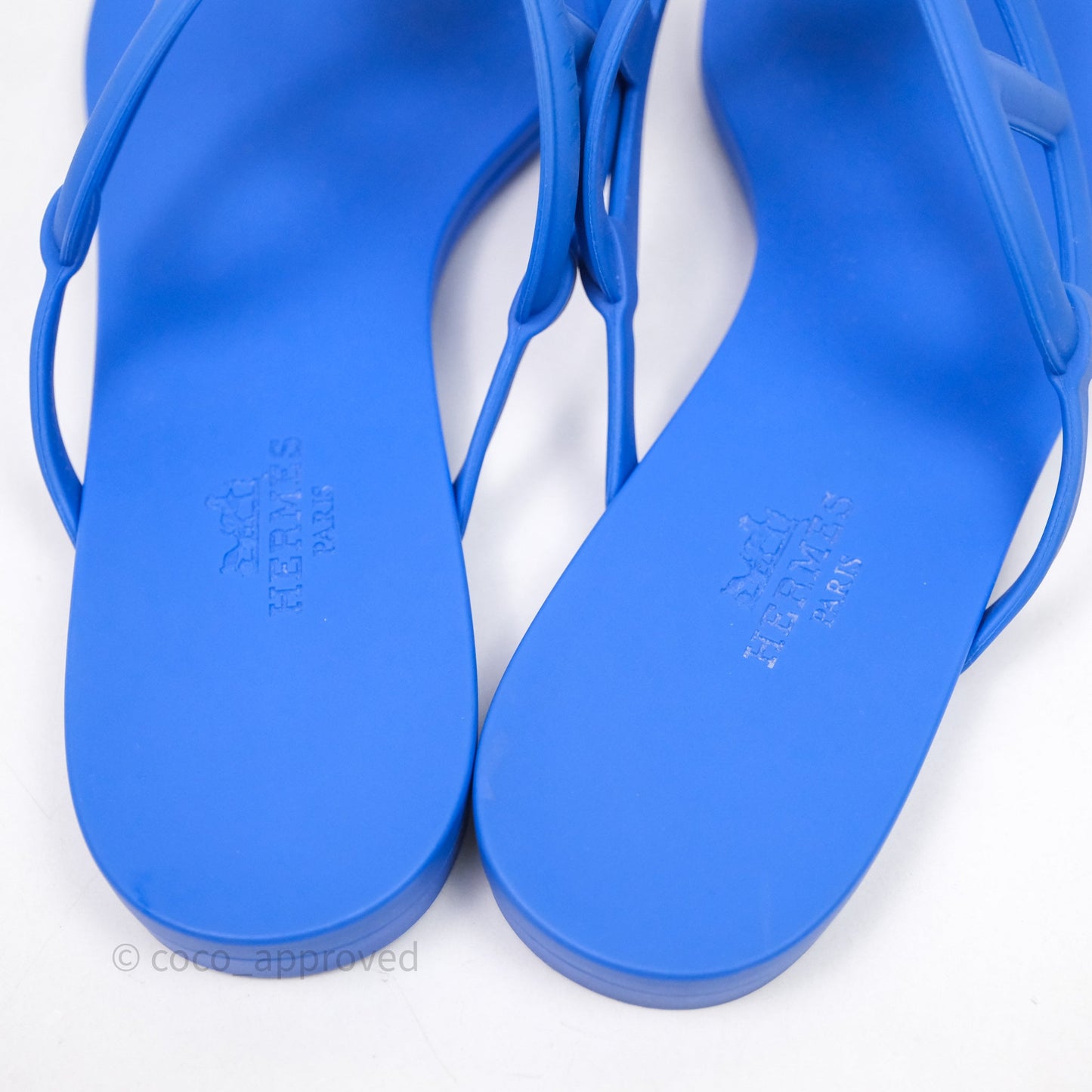 Hermès Egerie Sandal Pig Nose Slippers Sandals Blue Size 37
