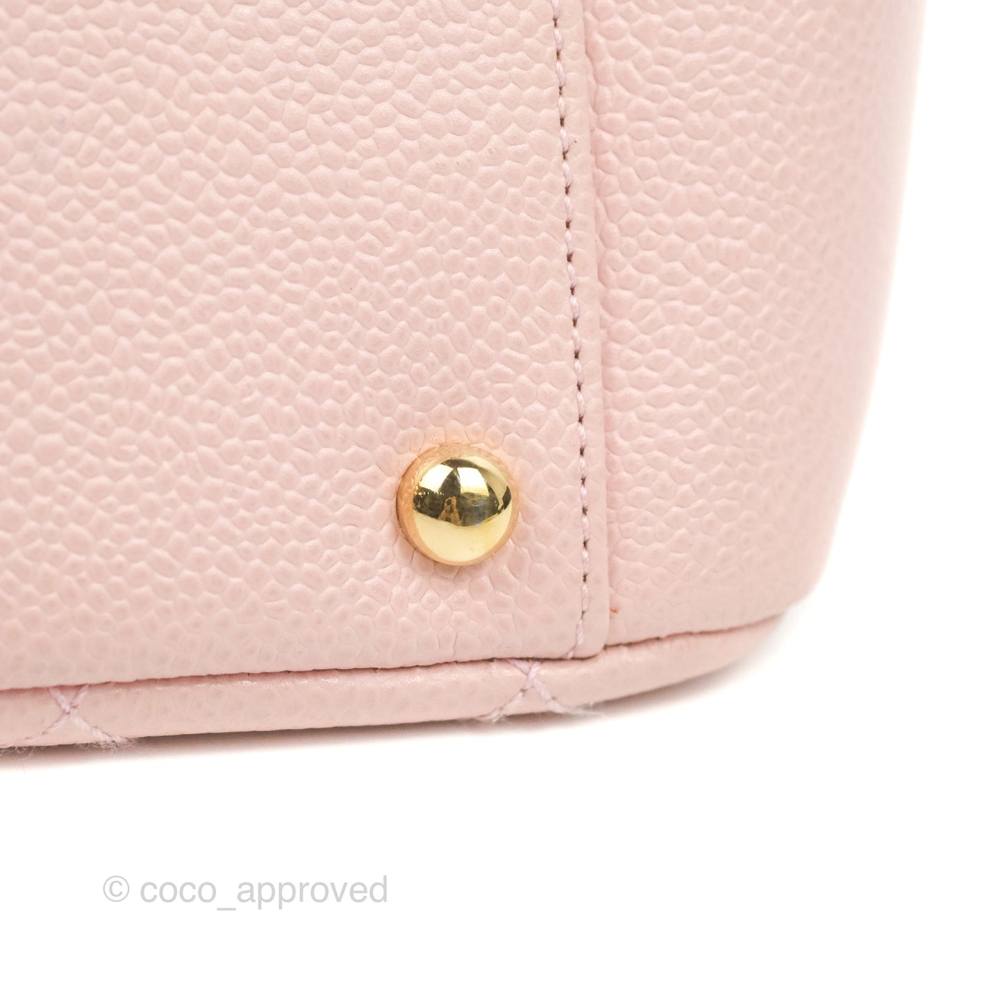 Chanel PTT Petite Timeless Shopping Tote Bag Pink Caviar Gold Hardware