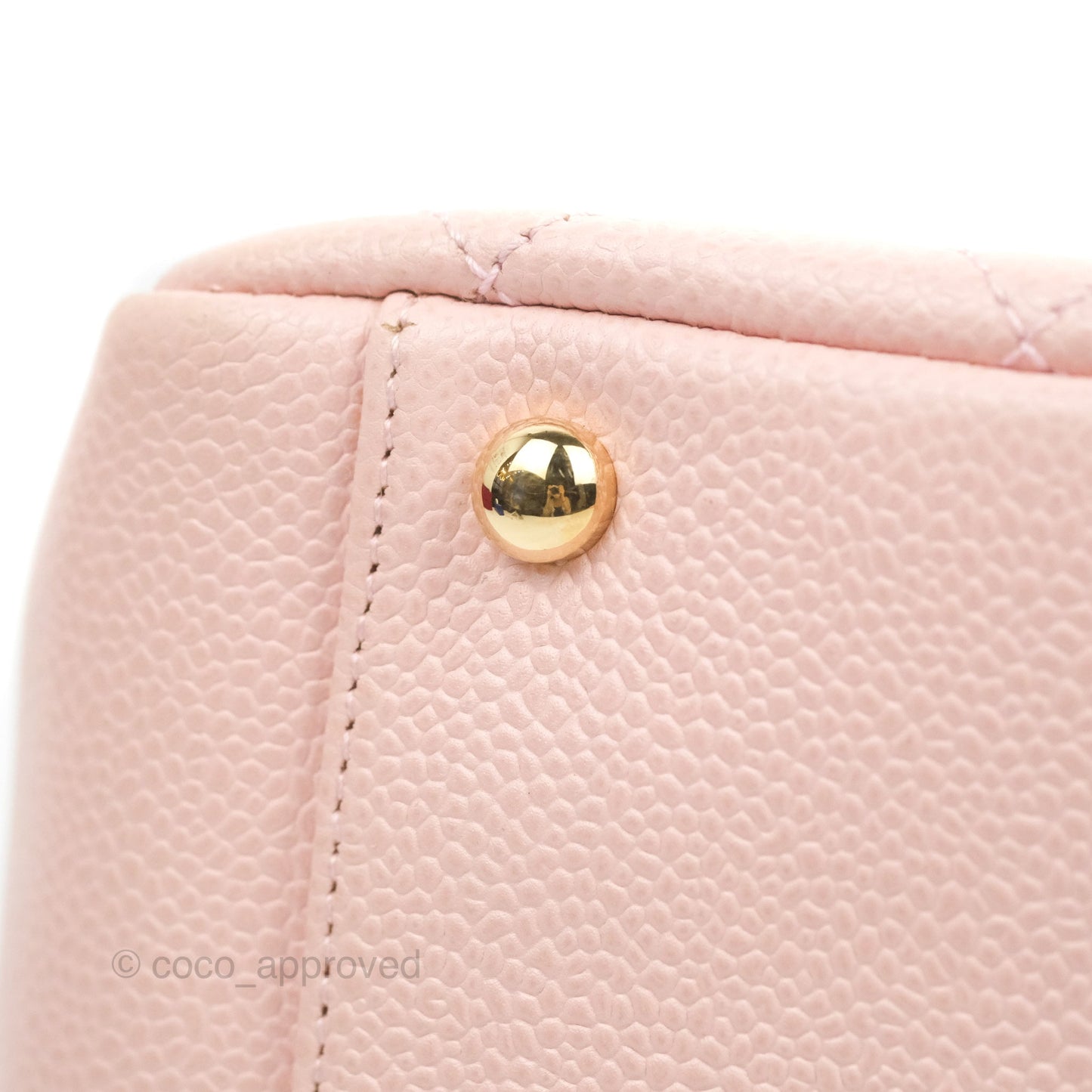 Chanel PTT Petite Timeless Shopping Tote Bag Pink Caviar Gold Hardware