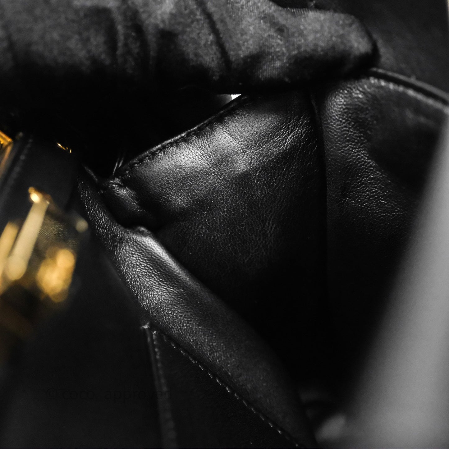 Fendi Nappa Mini Peekaboo Bag Black