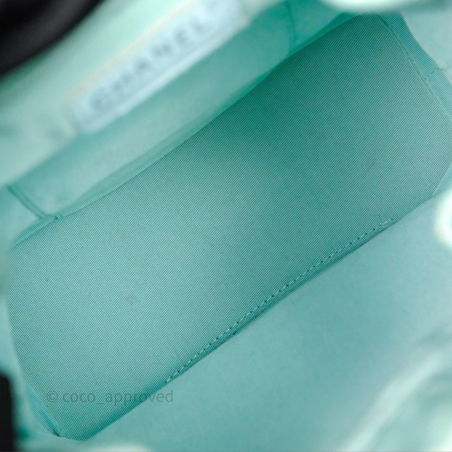 Chanel Small Gabrielle Backpack Tiffany Green Aged Calfskin
