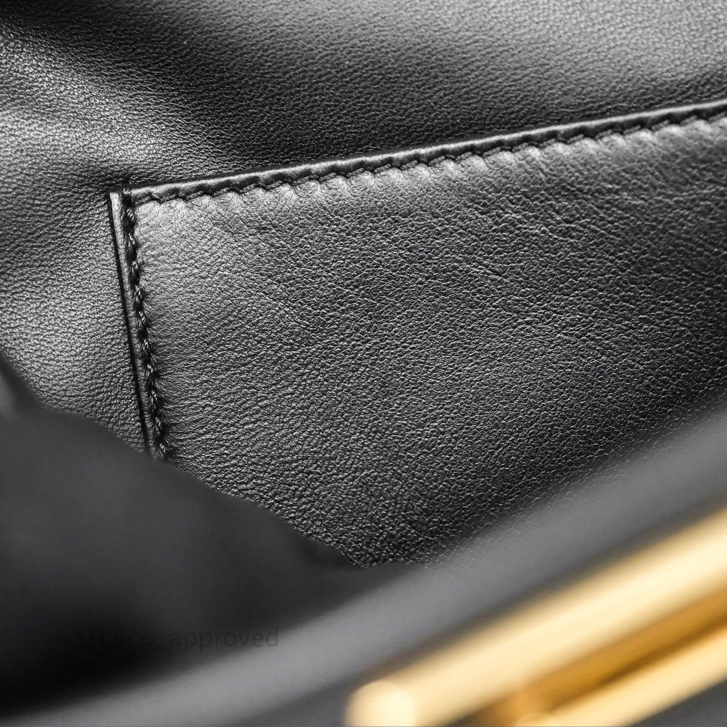 Fendi Nappa Mini Peekaboo Bag Black