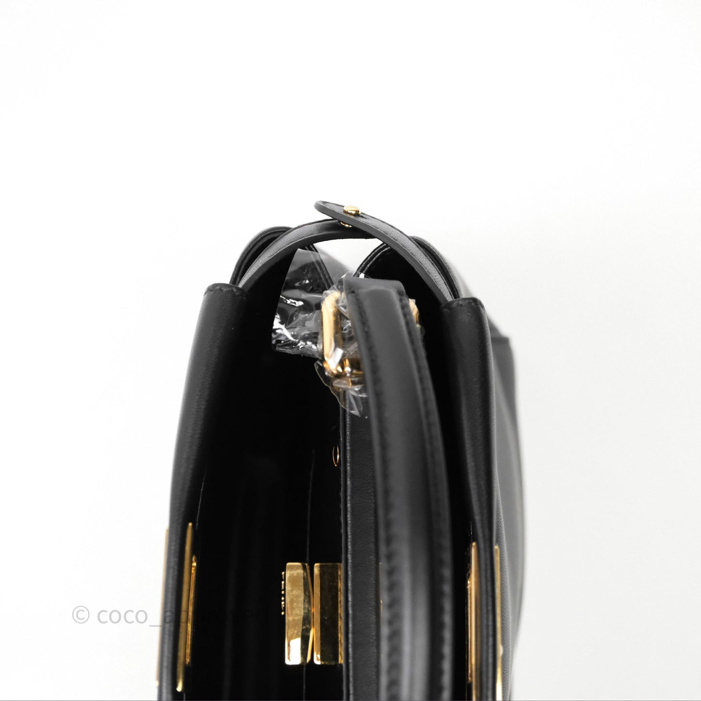 Fendi Nappa Mini Peekaboo Bag Black