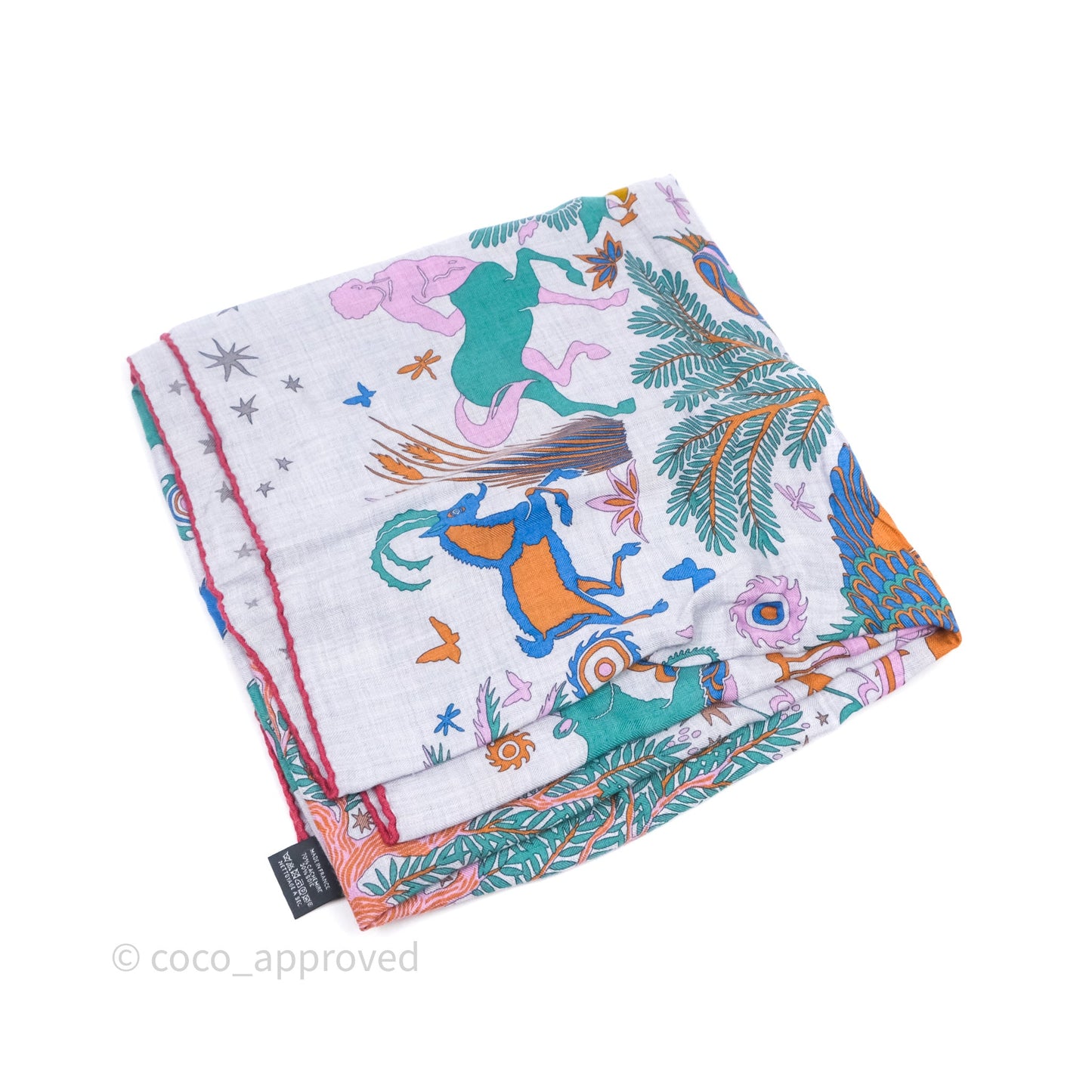 Hermès Sous Le Charme D'Orphee 140 Cashmere And Silk Shawl Scarf