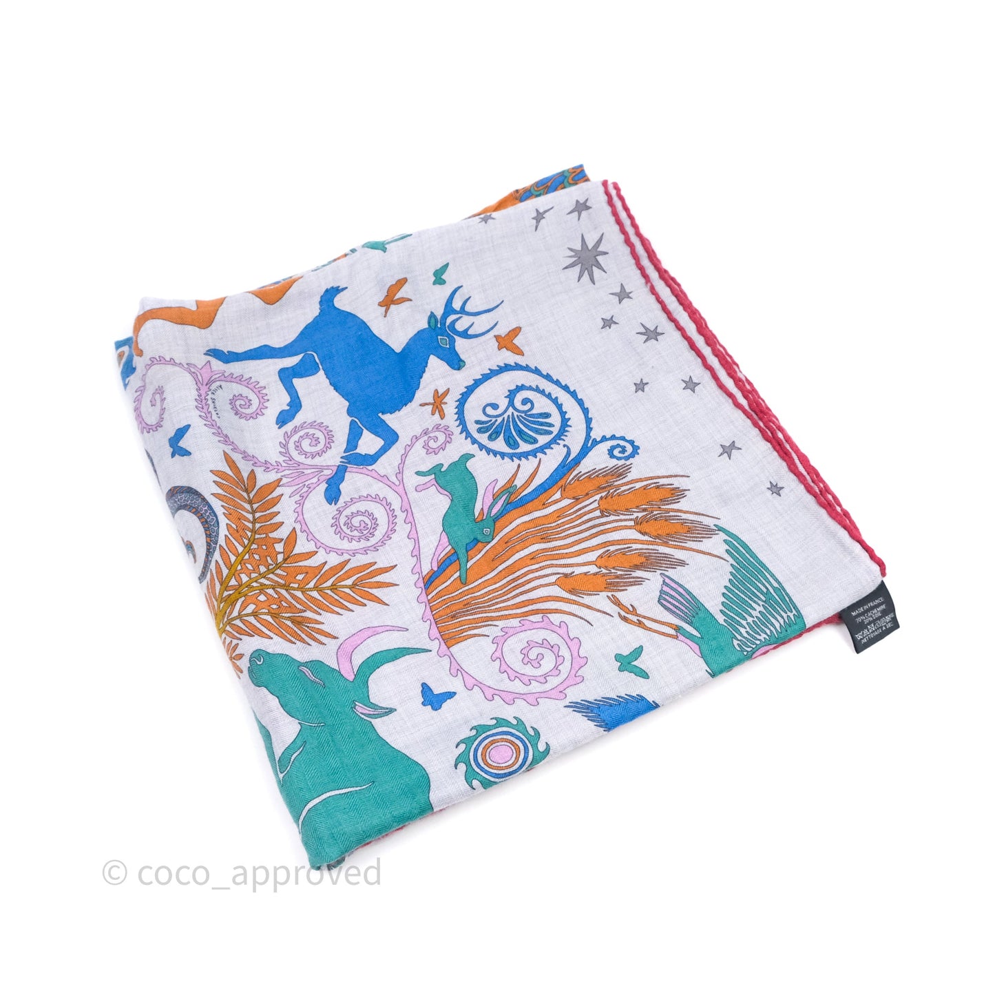 Hermès Sous Le Charme D'Orphee 140 Cashmere And Silk Shawl Scarf