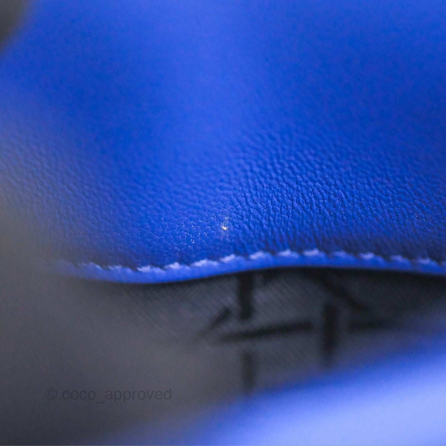 Christian Dior Mini Lady Dior Bag Cannage Lambskin Royal Blue Silver Hardware
