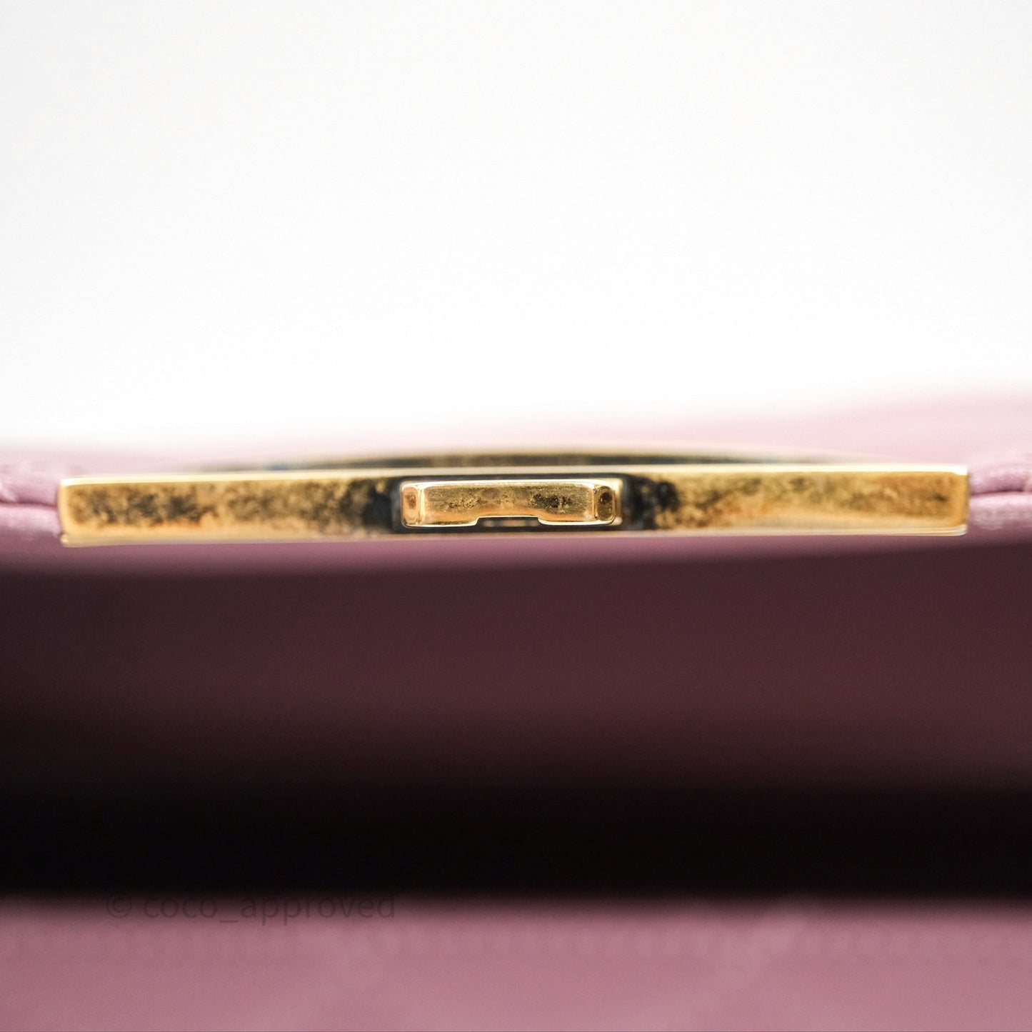 Chanel Beauty Lock Flap Bag Purple Aged Gold Hardware