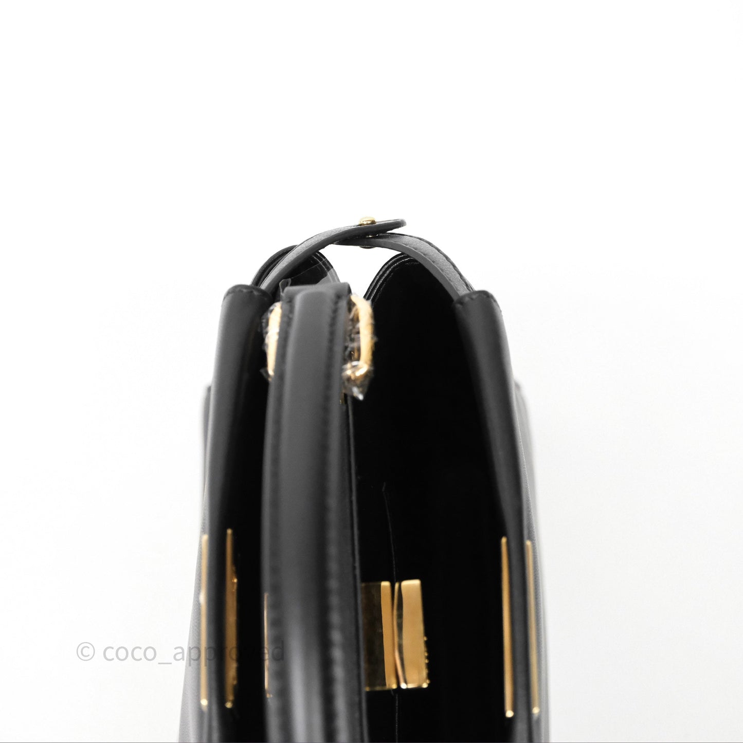 Fendi Nappa Mini Peekaboo Bag Black