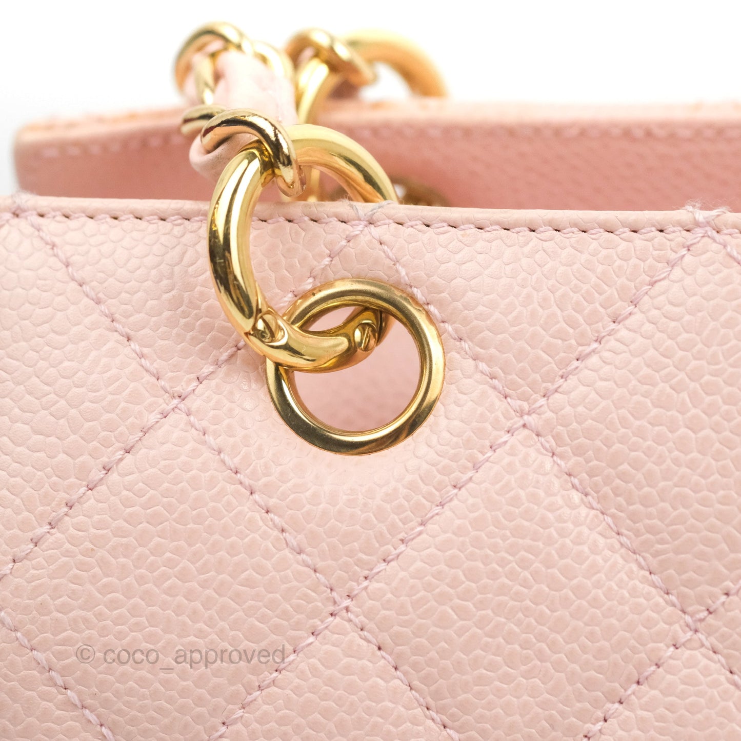 Chanel PTT Petite Timeless Shopping Tote Bag Pink Caviar Gold Hardware