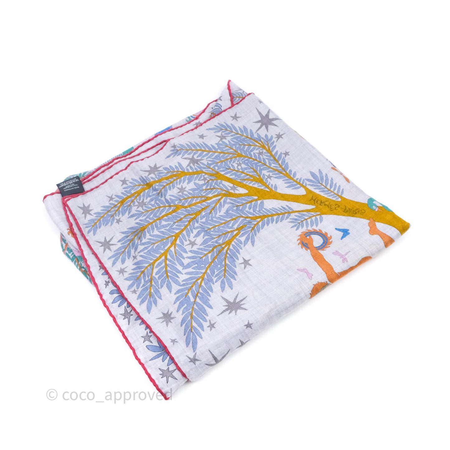 Hermès Sous Le Charme D'Orphee 140 Cashmere And Silk Shawl Scarf