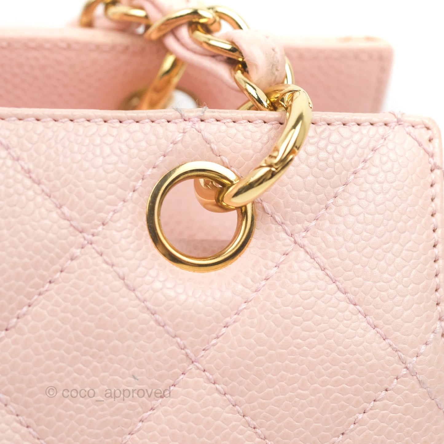 Chanel PTT Petite Timeless Shopping Tote Bag Pink Caviar Gold Hardware