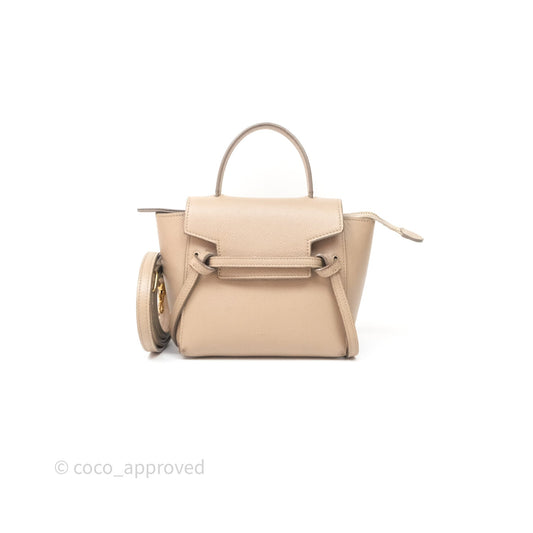 Celine Pico Belt Bag Beige Grained Calfskin Gold Hardware