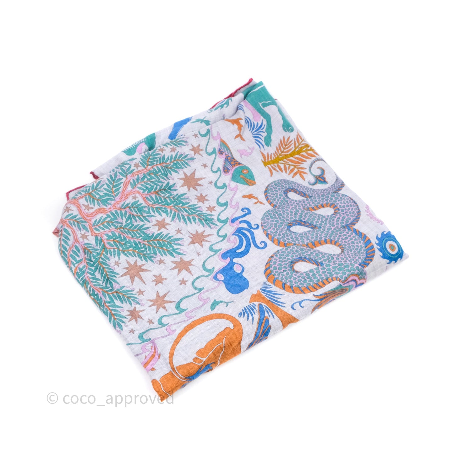 Hermès Sous Le Charme D'Orphee 140 Cashmere And Silk Shawl Scarf