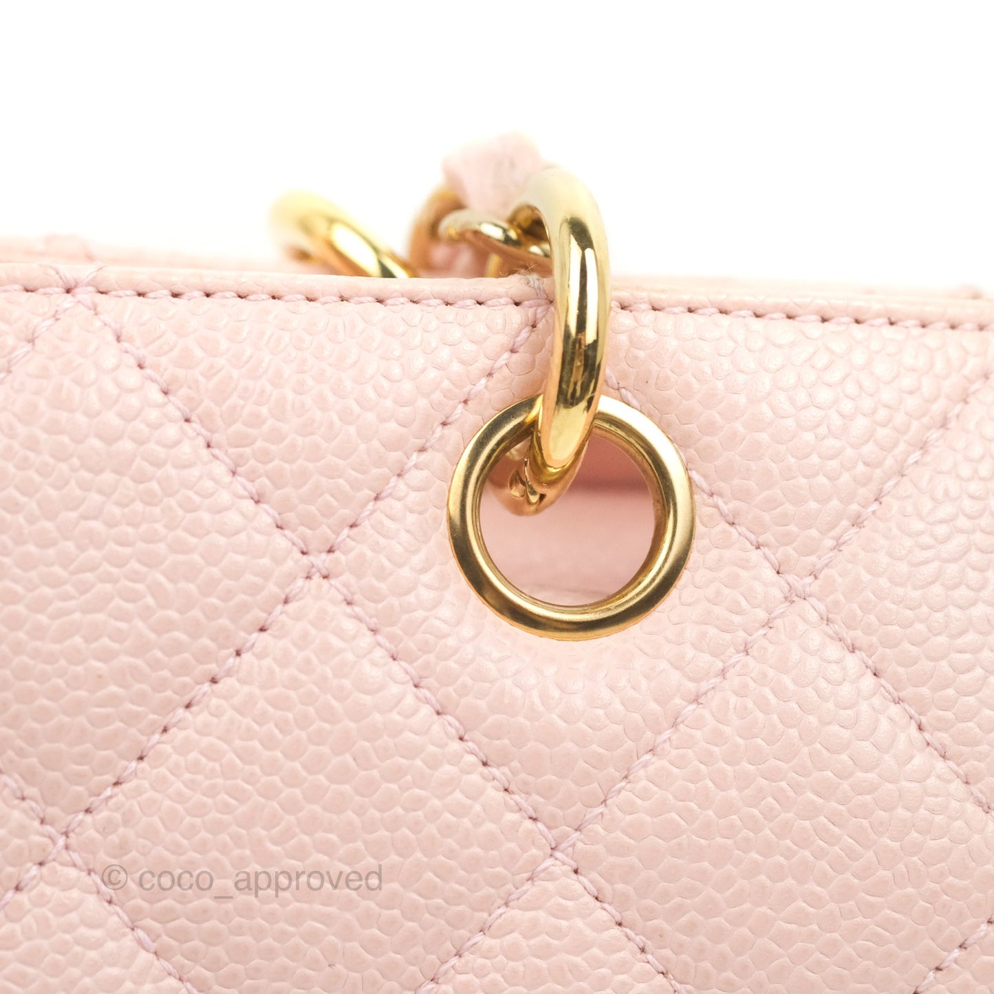 Chanel PTT Petite Timeless Shopping Tote Bag Pink Caviar Gold Hardware
