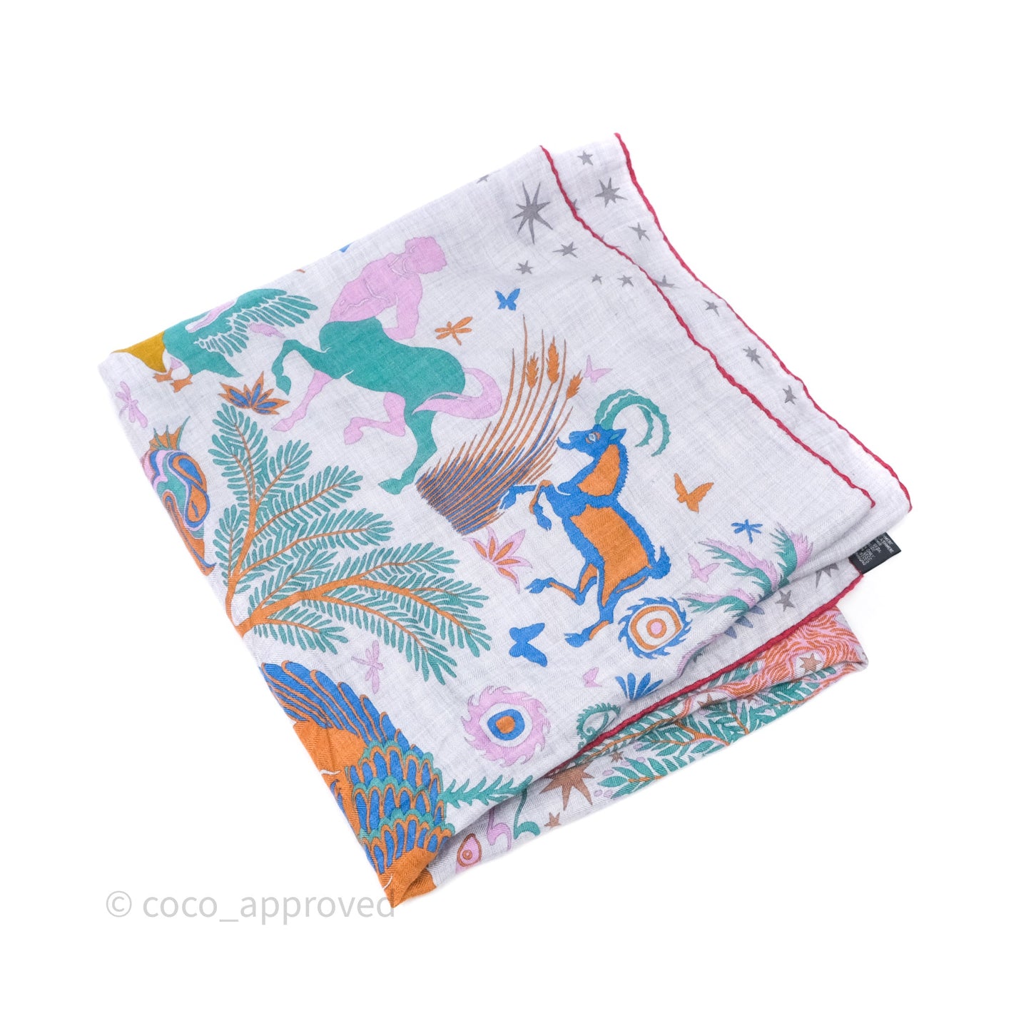 Hermès Sous Le Charme D'Orphee 140 Cashmere And Silk Shawl Scarf
