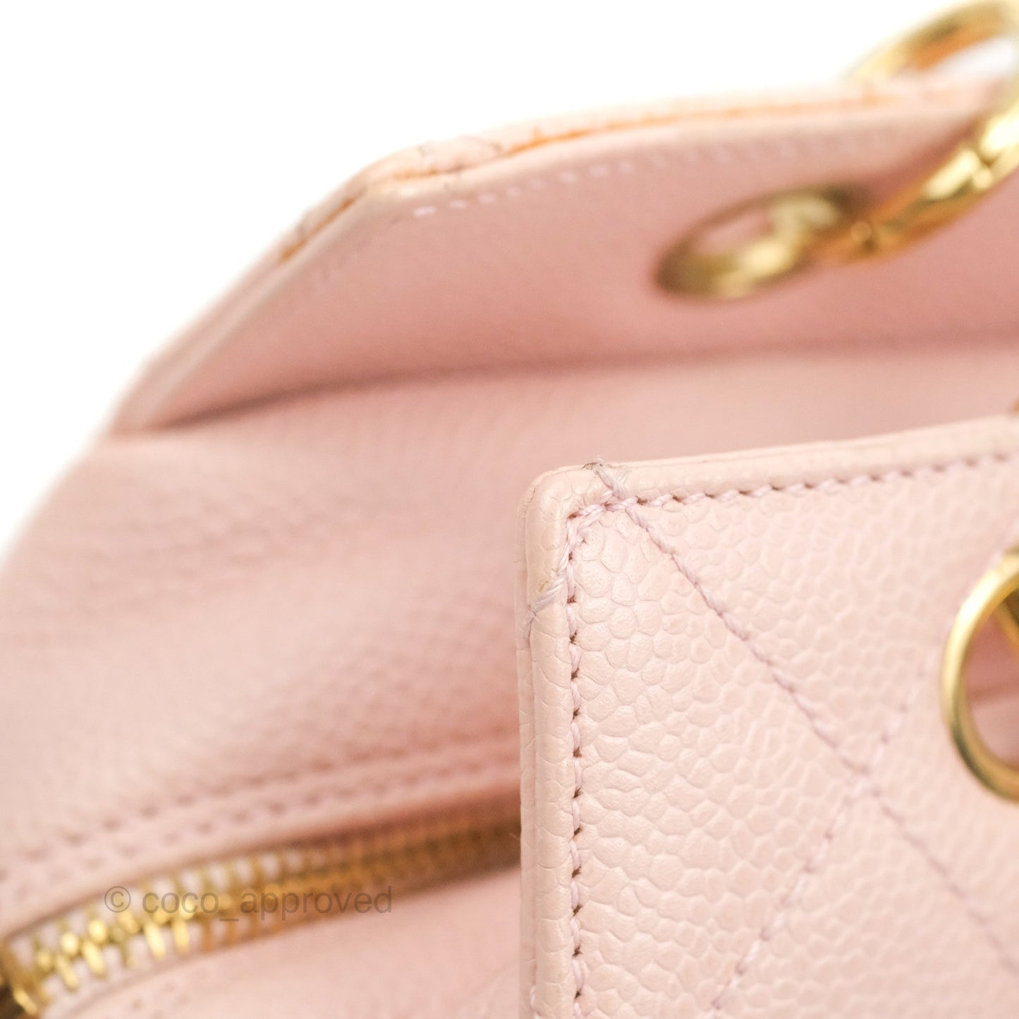 Chanel PTT Petite Timeless Shopping Tote Bag Pink Caviar Gold Hardware