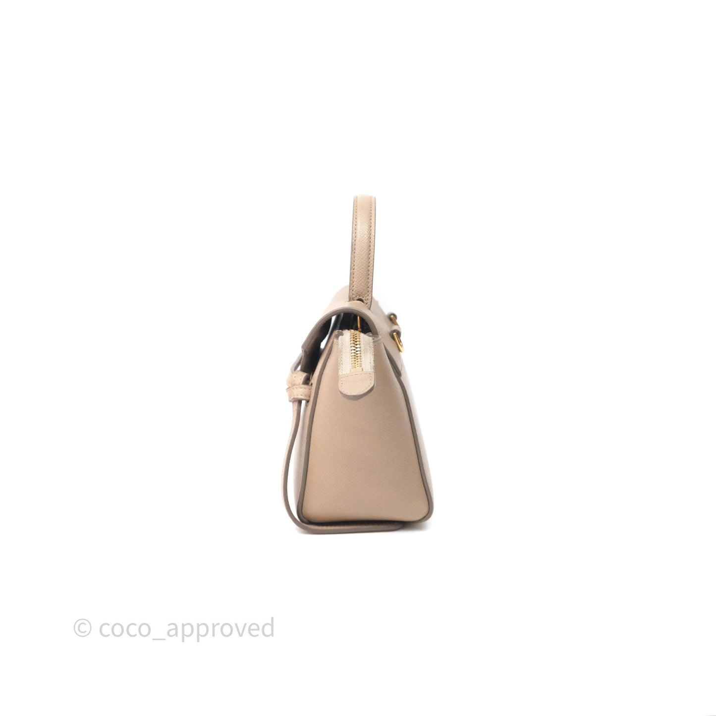 Celine Pico Belt Bag Beige Grained Calfskin Gold Hardware