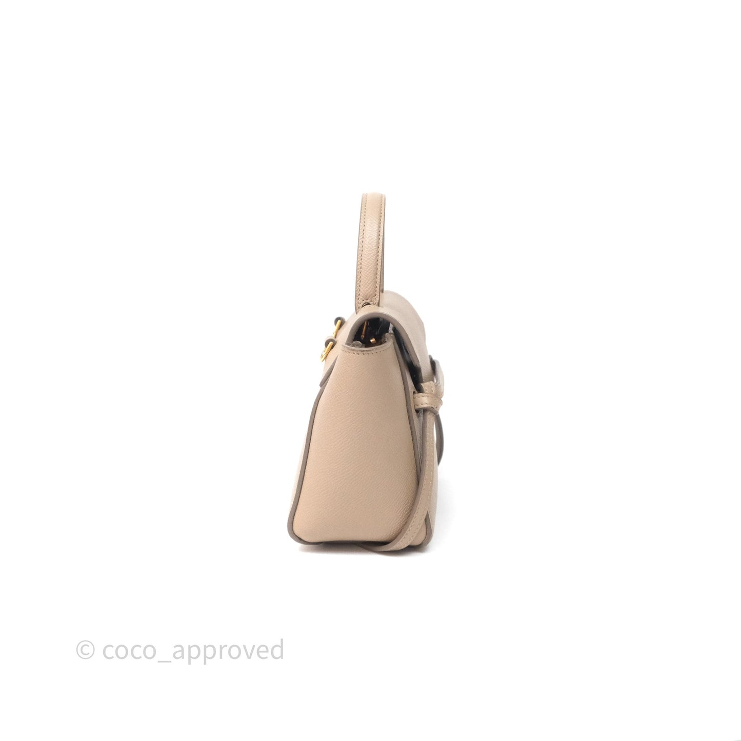 Celine Pico Belt Bag Beige Grained Calfskin Gold Hardware