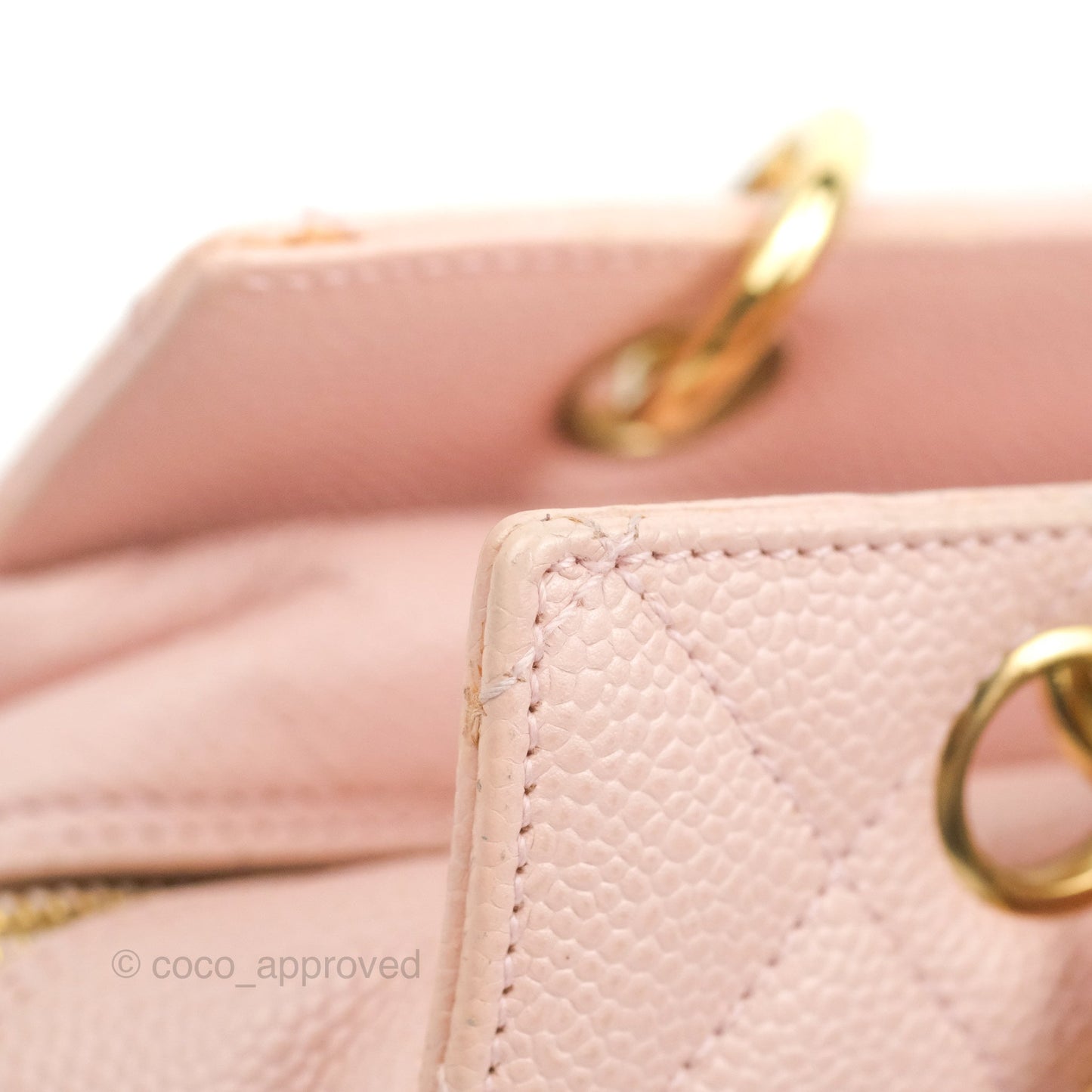 Chanel PTT Petite Timeless Shopping Tote Bag Pink Caviar Gold Hardware