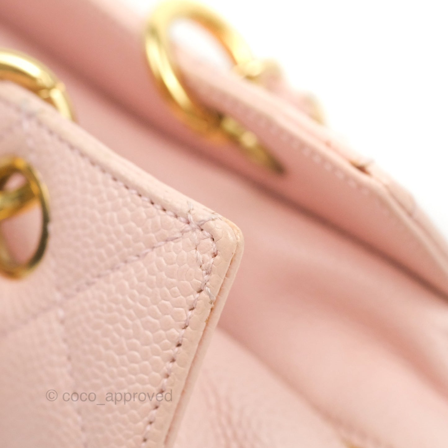 Chanel PTT Petite Timeless Shopping Tote Bag Pink Caviar Gold Hardware