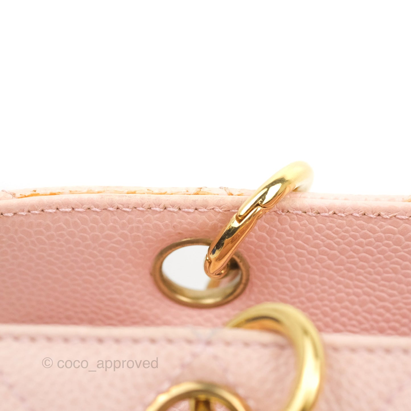 Chanel PTT Petite Timeless Shopping Tote Bag Pink Caviar Gold Hardware