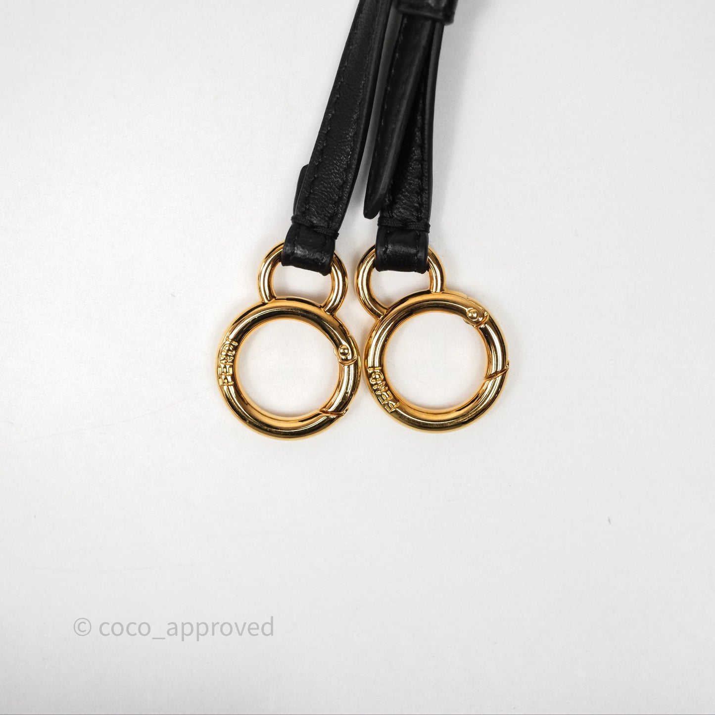 Fendi Nappa Mini Peekaboo Bag Black