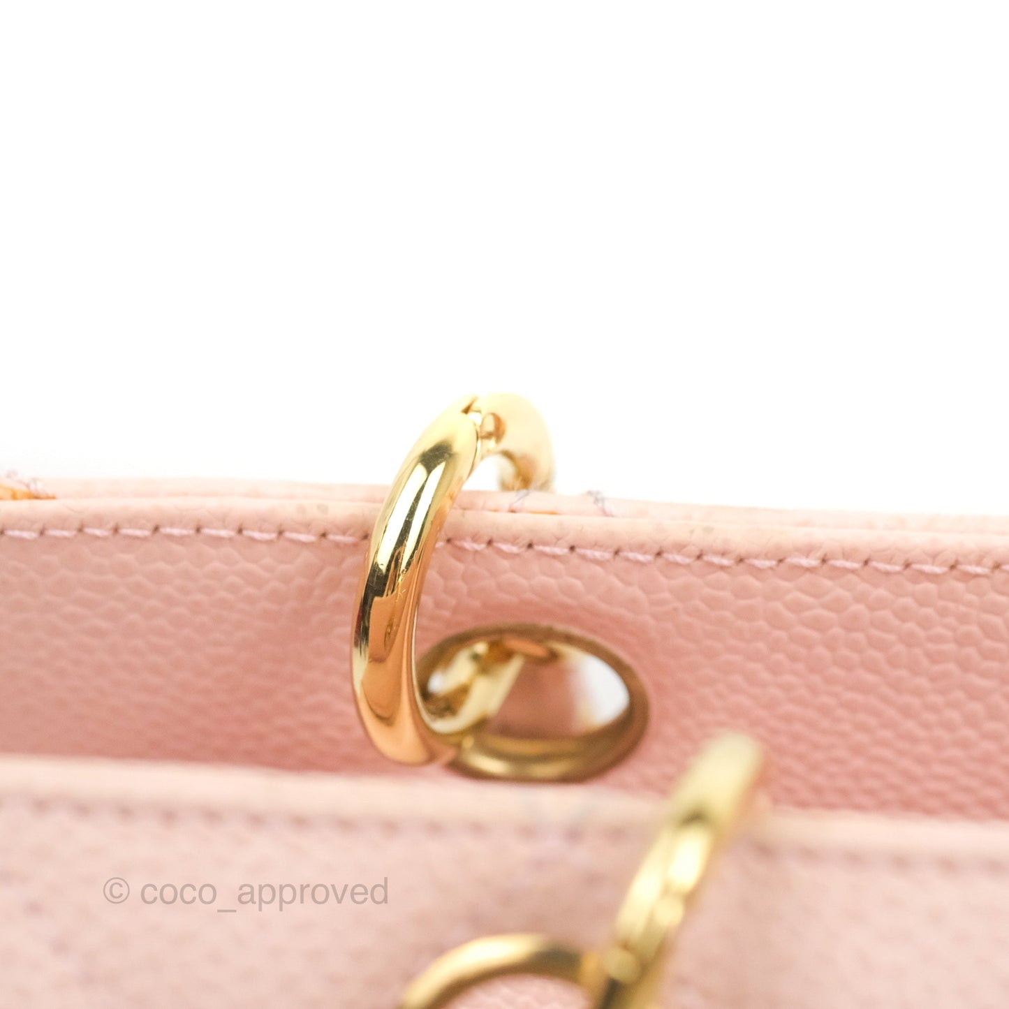 Chanel PTT Petite Timeless Shopping Tote Bag Pink Caviar Gold Hardware