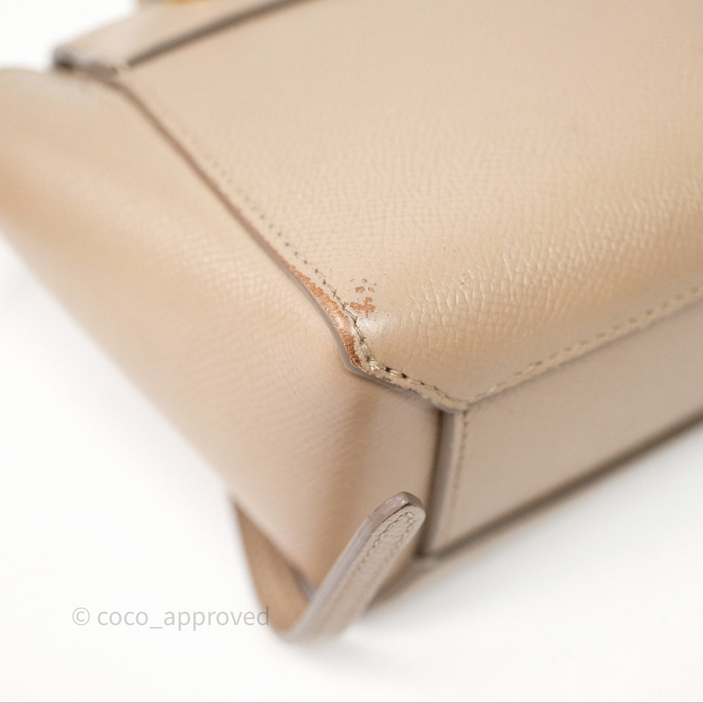 Celine Pico Belt Bag Beige Grained Calfskin Gold Hardware