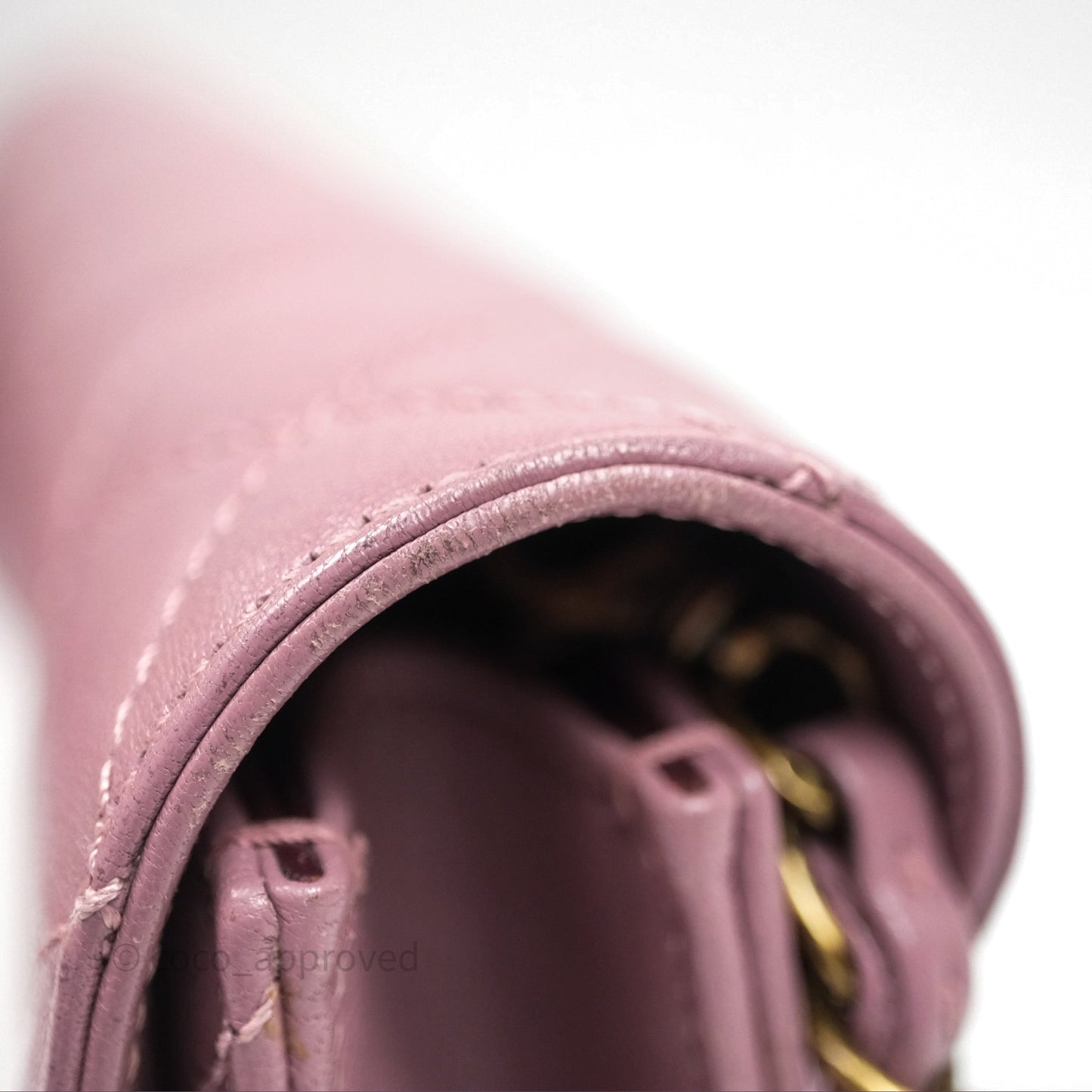 Chanel Beauty Lock Flap Bag Purple Aged Gold Hardware