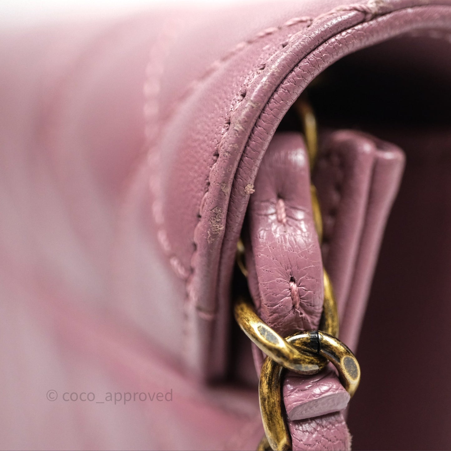 Chanel Beauty Lock Flap Bag Purple Aged Gold Hardware