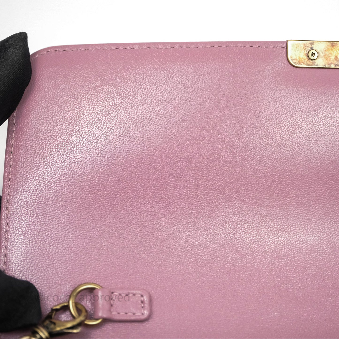 Chanel Beauty Lock Flap Bag Purple Aged Gold Hardware