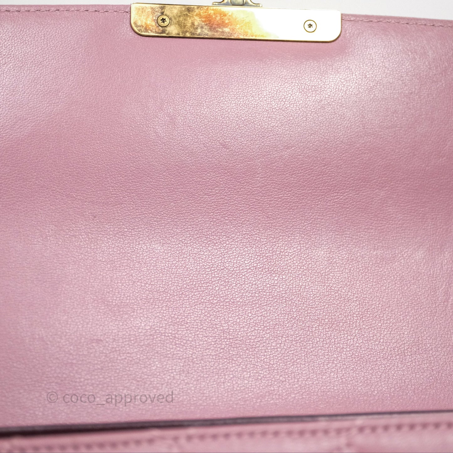 Chanel Beauty Lock Flap Bag Purple Aged Gold Hardware