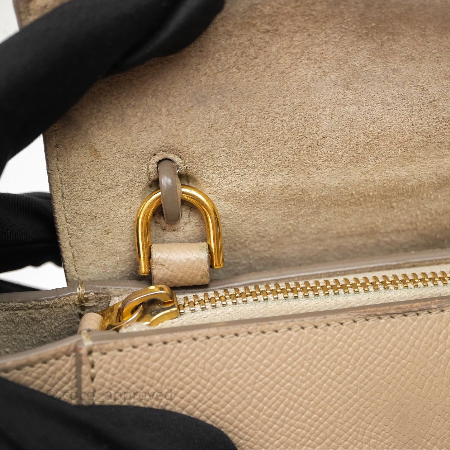 Celine Pico Belt Bag Beige Grained Calfskin Gold Hardware