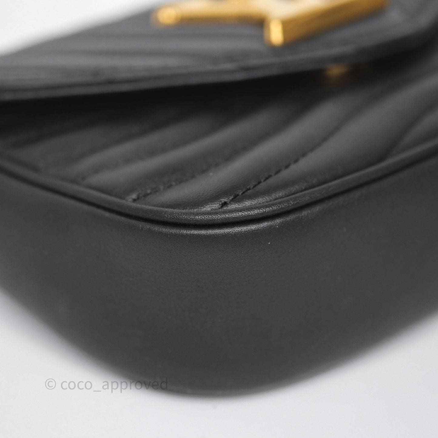 Louis Vuitton Black New Wave Multi Pochette Gold Hardware