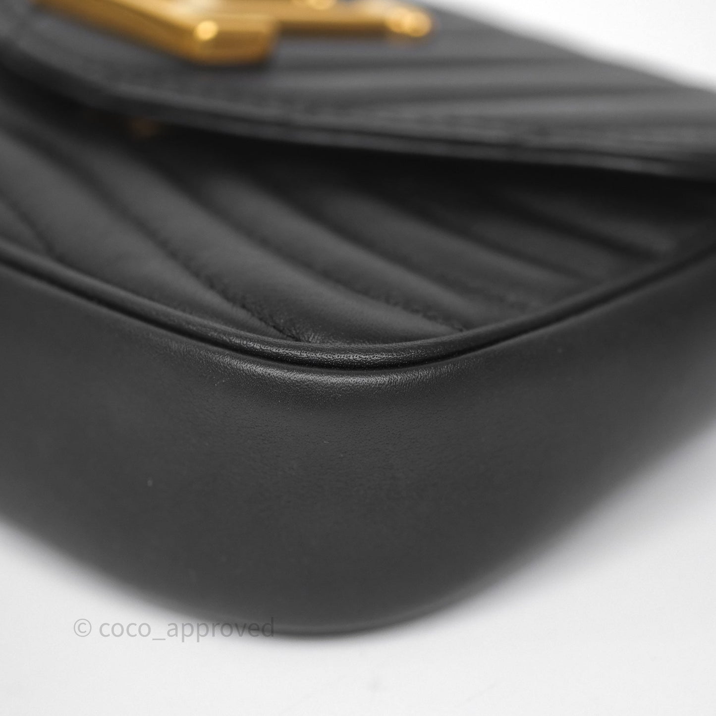 Louis Vuitton Black New Wave Multi Pochette Gold Hardware