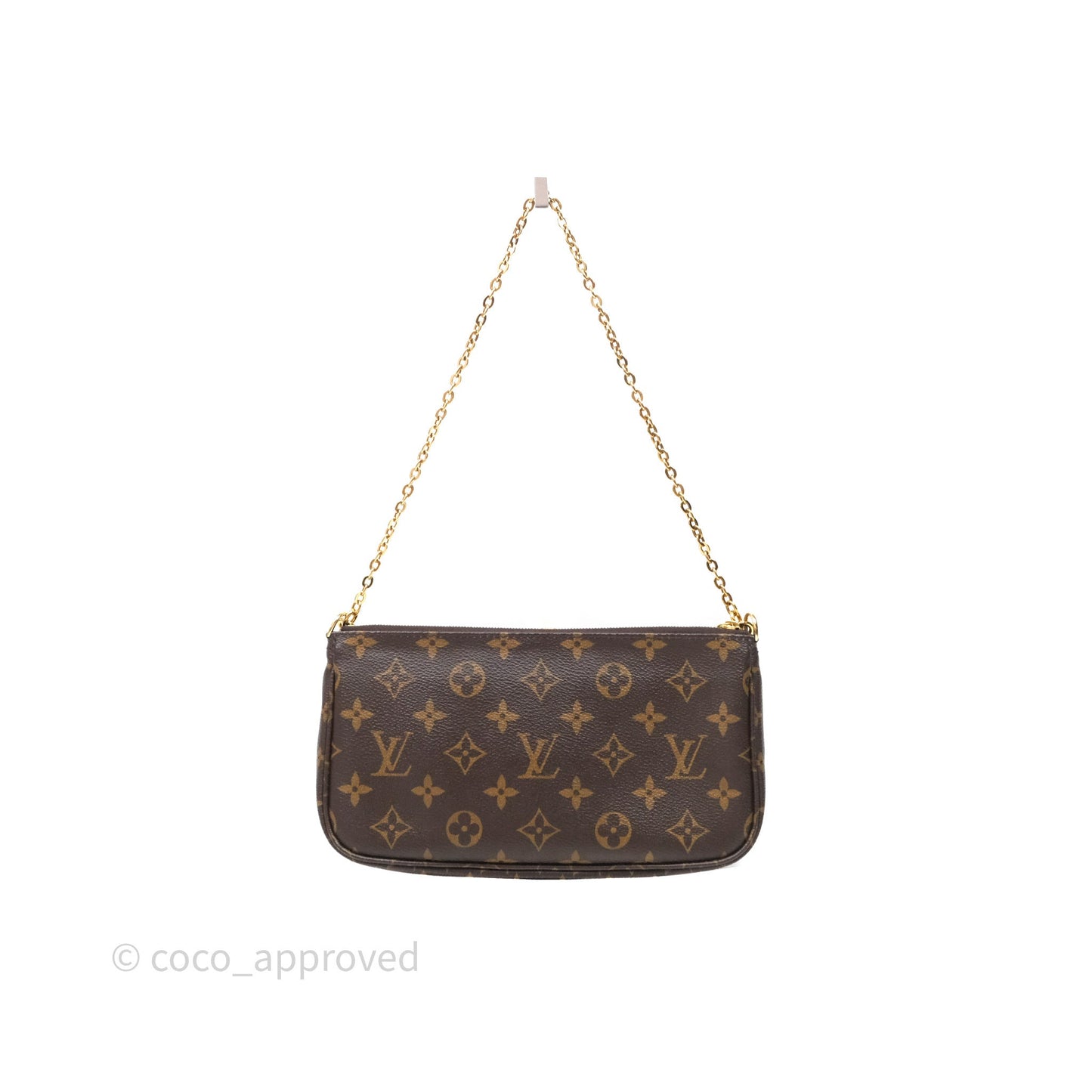 Louis Vuitton Multi Pochette Accessories Pink Monogram Canvas