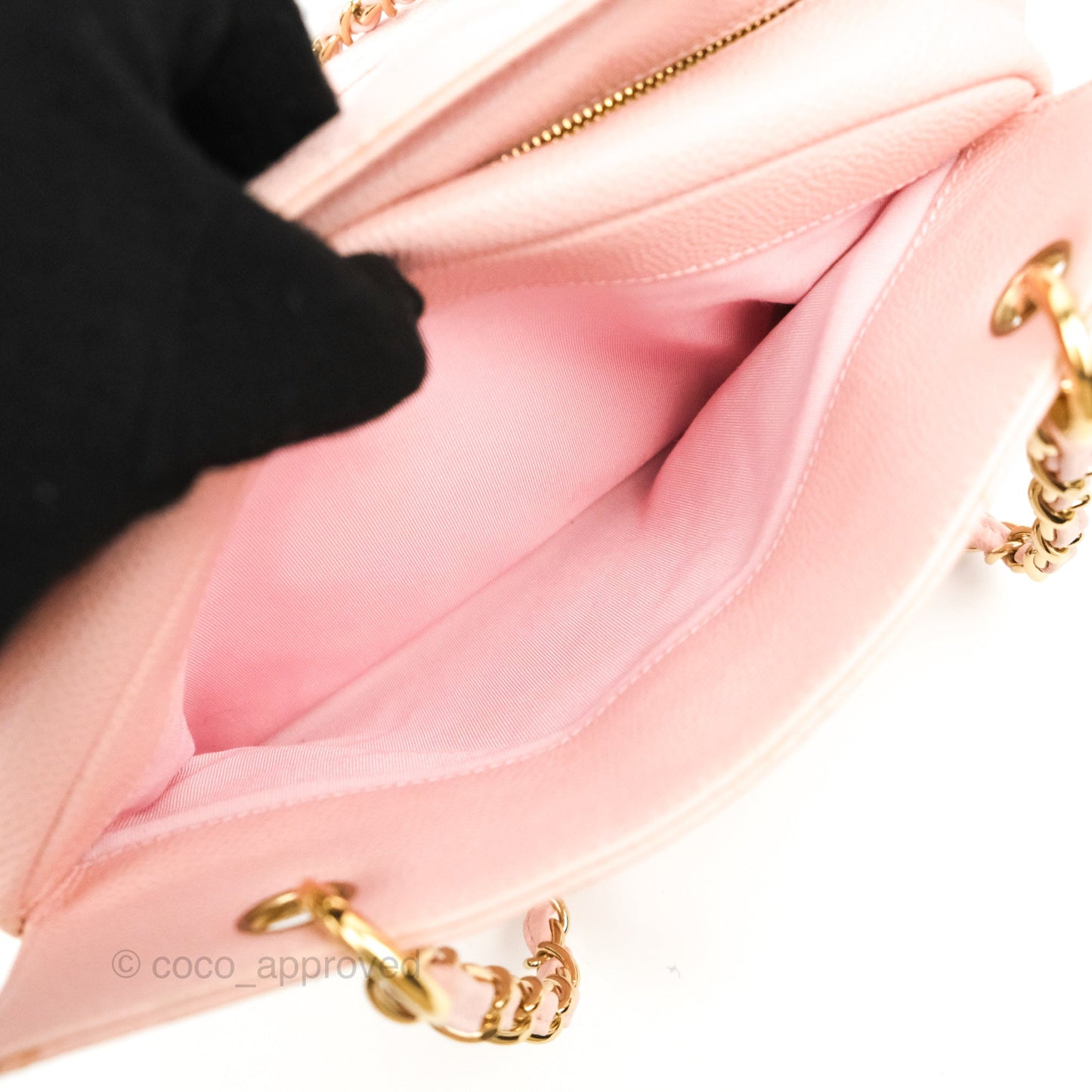 Chanel PTT Petite Timeless Shopping Tote Bag Pink Caviar Gold Hardware