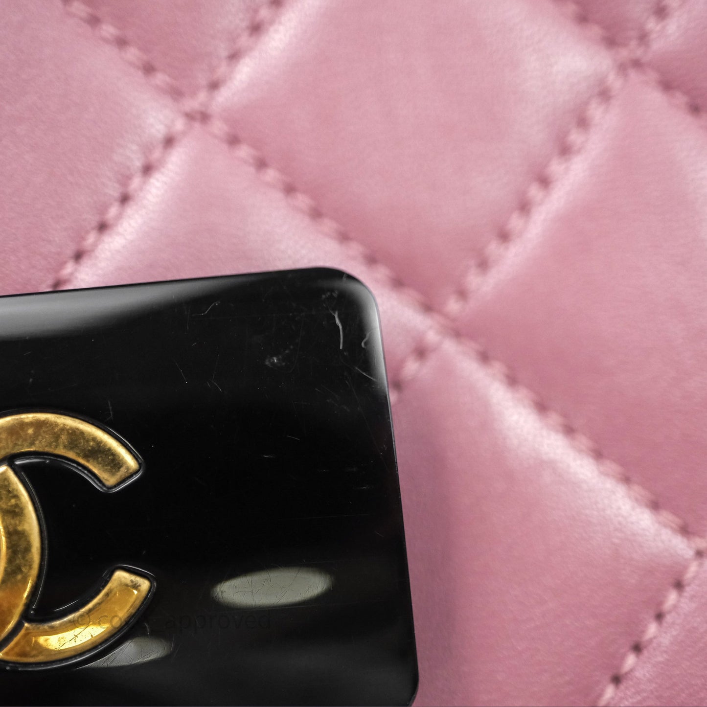Chanel Beauty Lock Flap Bag Purple Aged Gold Hardware